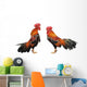 Roosters Crowing Wall Decal Sticker Set