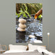 Trois petits galets blanc Wall Mural