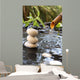 Trois petits galets blanc Wall Mural