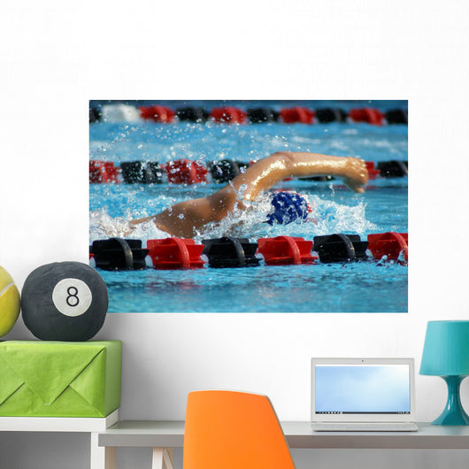 swimmer Wall Mural