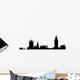 Silhouette of London houses of parliament skyline Wall Decal