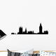 Silhouette of London houses of parliament skyline Wall Decal