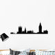 Silhouette of London houses of parliament skyline Wall Decal