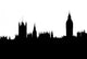 Silhouette of London houses of parliament skyline Wall Decal