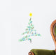 carol music christmas tree Wall Decal