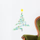 carol music christmas tree Wall Decal