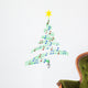carol music christmas tree Wall Decal