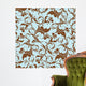 seamless floral background Wall Mural
