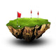 Golf land Wall Decal