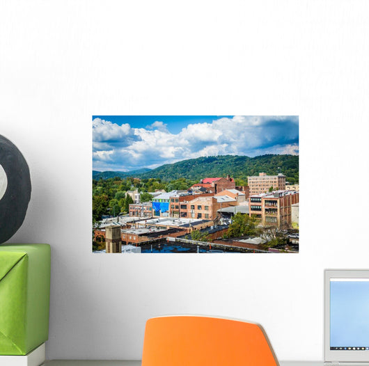 Buildings Downtown and Town Wall Decal