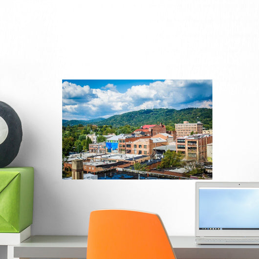 Buildings Downtown and Town Wall Decal