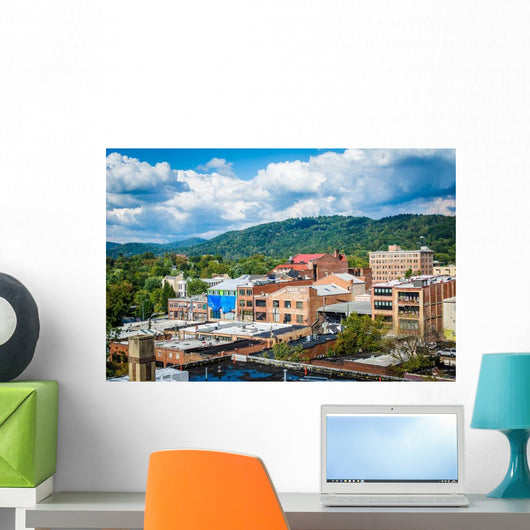 Buildings Downtown and Town Wall Decal