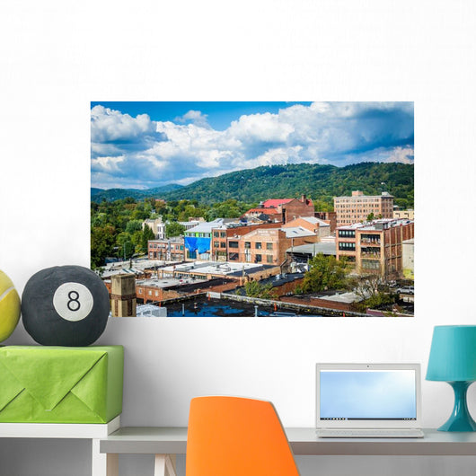Buildings Downtown and Town Wall Decal