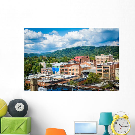 Buildings Downtown and Town Wall Decal