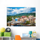 Buildings Downtown and Town Wall Decal