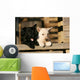 Two Scottish Terrier Puppies Leaning on Railing Wall Mural