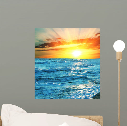 Sea Sunset Wall Mural