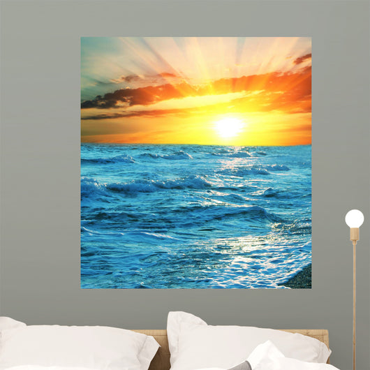 Sea sunset Wall Mural