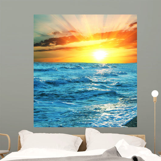 Sea sunset Wall Mural