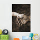 Baby's Hand Holding On To Adult Hand Wall Mural