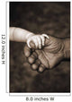 Baby's Hand Holding On To Adult Hand Wall Mural