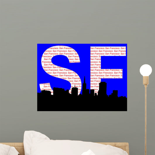 san francisco skyline Wall Mural