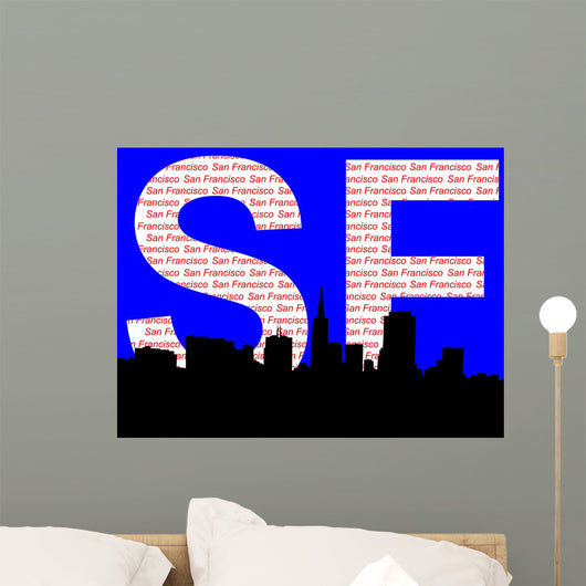 san francisco skyline Wall Mural