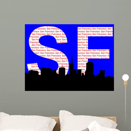 san francisco skyline Wall Mural