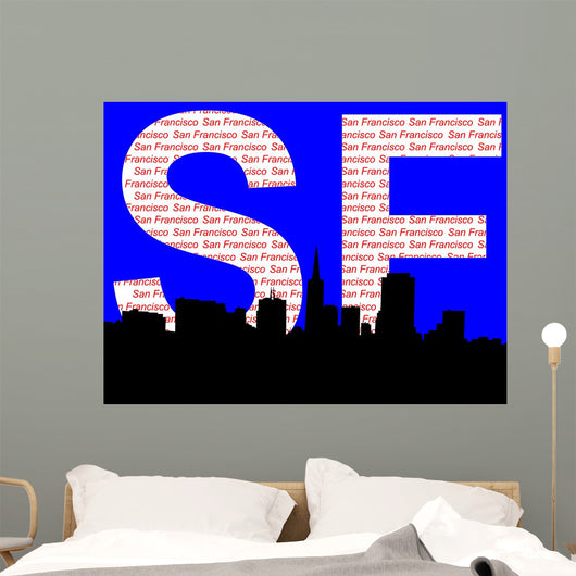 san francisco skyline Wall Mural