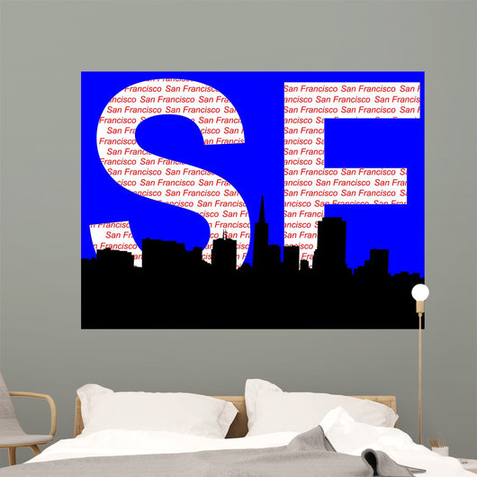 san francisco skyline Wall Mural