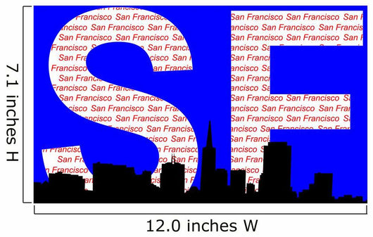 san francisco skyline Wall Mural