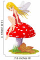fairy elf mushroom Wall Decal