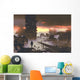 Man Standing Abandoned City Wall Decal