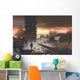 Man Standing Abandoned City Wall Decal