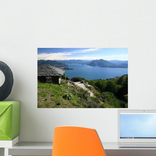 Lake Maggiore from Heights Wall Decal