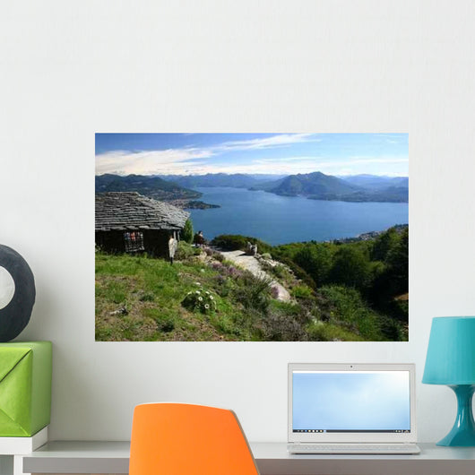 Lake Maggiore from Heights Wall Decal