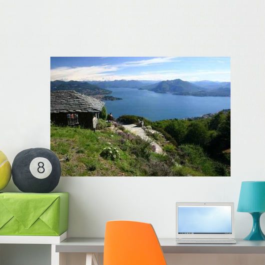 Lake Maggiore from Heights Wall Decal