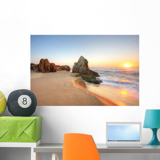 Sunrise Rocks Wall Decal Design 4