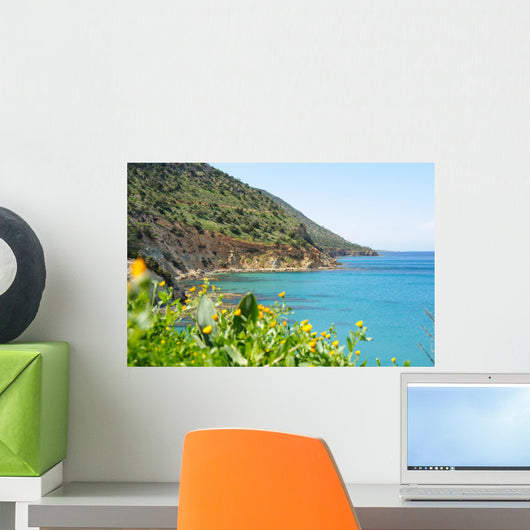 Sea cliffs panorama Wall Mural