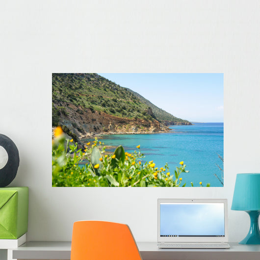 Sea cliffs panorama Wall Mural