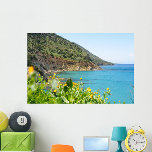 Sea cliffs panorama Wall Mural