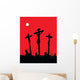 Jesus Christ - Crucifixion Vector Illustration Wall Mural