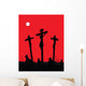 Jesus Christ - Crucifixion Vector Illustration Wall Mural