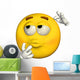 Emoticon Wondering Wall Decal