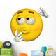 Emoticon Wondering Wall Decal
