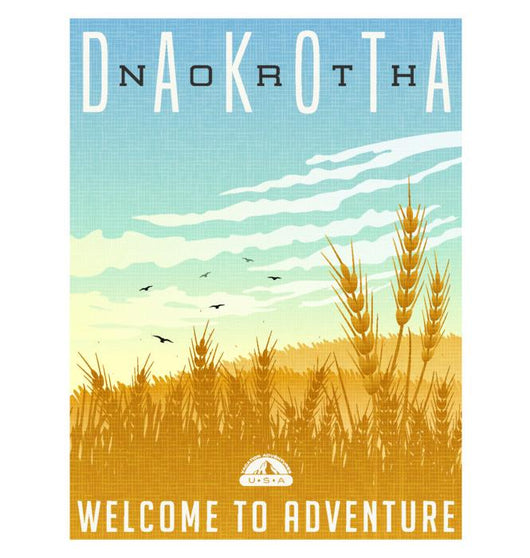 North Dakota United States Wall Decal