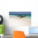 Traditional Longtail Boats White Wall Decal