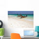 Traditional Longtail Boats White Wall Decal