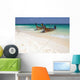 Traditional Longtail Boats White Wall Decal