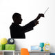 silhouette of conductor Wall Decal